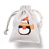 Christmas Cotton Cloth Storage Pouches ABAG-M004-02H-3