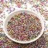 Electroplate Glass Seed Beads SEED-S042-01B-13-2