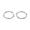 Tarnish Resistant 304 Stainless Steel Linking Ring Rhinestone Settings STAS-I671-20P-2
