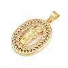 Religion Brass Micro Pave Clear Cubic Zirconia Pendants CU-CBAD306-21G-2