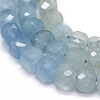Natural Aquamarine Beads  Strands G-D0013-29-3