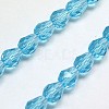 Glass Beads Strands EGLA-E010-8x12mm-10-1