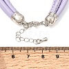 Microfiber Leather Multi-strand Cord Bracelets Makings FB-CBA983F-01P-07-3