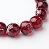 Drawbench Transparent Glass Round Beads Strands X-GLAD-Q012-8mm-23-1