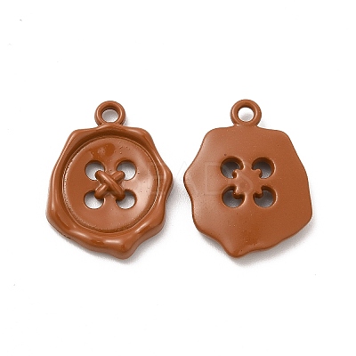 Spray Painted Alloy Pendants FIND-B018-02D-1