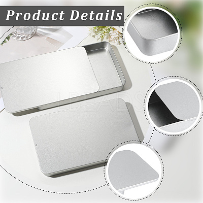 2Pcs Slide Top Tinplate Trinket Storage Boxes CON-SP0001-22B-02-1