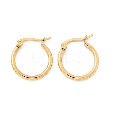 Ion Plating(IP) 304 Stainless Steel Hoop Earrings EJEW-N0016-11G-B-1