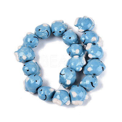 Handmade Porcelain Beads PORC-Q008-07-1