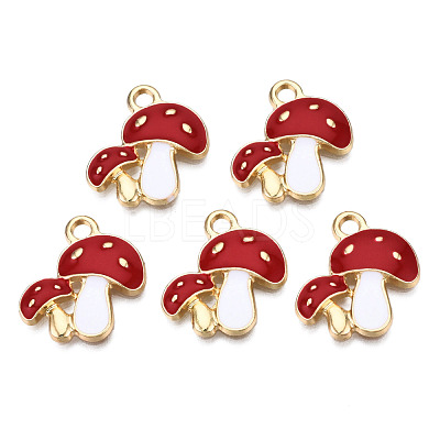 Autumn Theme Alloy Enamel Pendants ENAM-T009-46E-RS-1