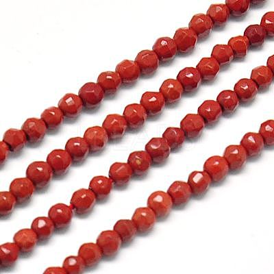 Natural Red Jasper Beads Strands X-G-J002-22-1