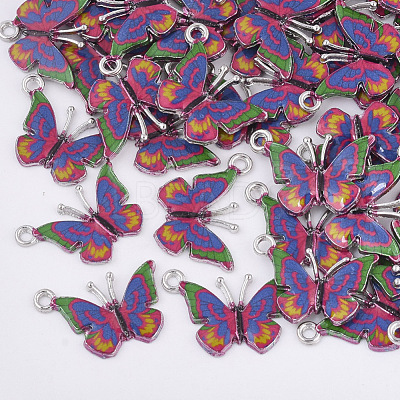 Printed Alloy Pendants PALLOY-R111-14B-1