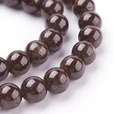 Natural Garnet Bead Strands G-A038-B-1