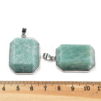 Natural Amazonite Pendants G-B139-02P-01-1