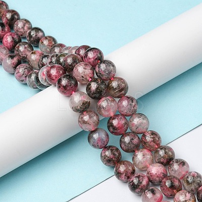 Natural Rhodonite Beads Strands G-C029-04A-1