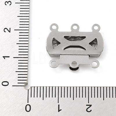 304 Stainless Steel Box Clasps STAS-M084-02A-P-1