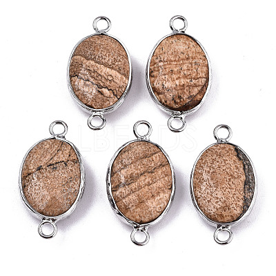 Natural Picasso Jasper Links/Connectors G-T131-102-17-1