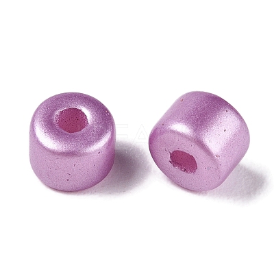 Baking Paint Pearlized Glass Seed Beads SEED-T008-03L-1