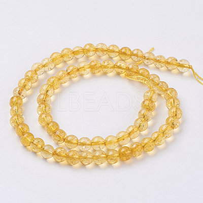 Citrine Beads Strands X-G-C076-6mm-6A-1