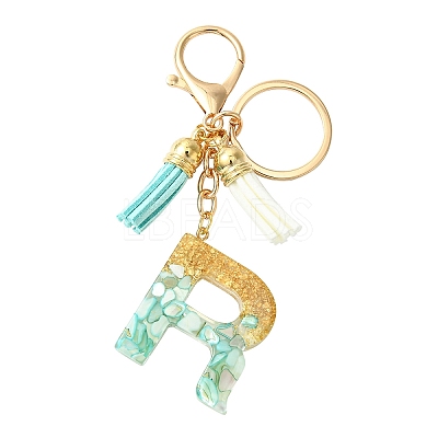 Transparent Epoxy Resin Pendant Keychains KEYC-FS00022-18-1