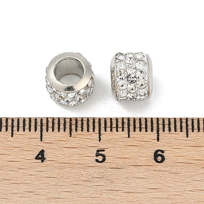 Alloy Rhinestone Clay Pave Beads ALRI-D300-01P-02-1