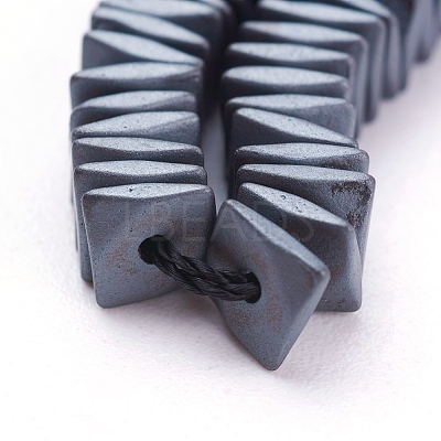 Non-magnetic Synthetic Hematite Bead Strand G-E431-05-1