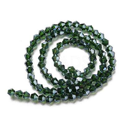 Transparent Electroplate Glass Beads Strands LS-EGLA-A039-T3mm-A25-1