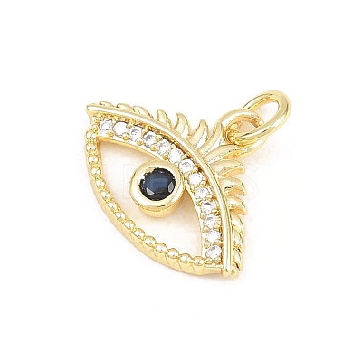 Brass Micro Pave Cubic Zirconia Pendants KK-F938-37G-02-1