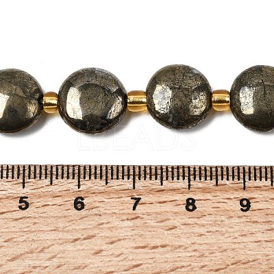 Natural Pyrite Beads Strands X-G-Z131-H01-01-1