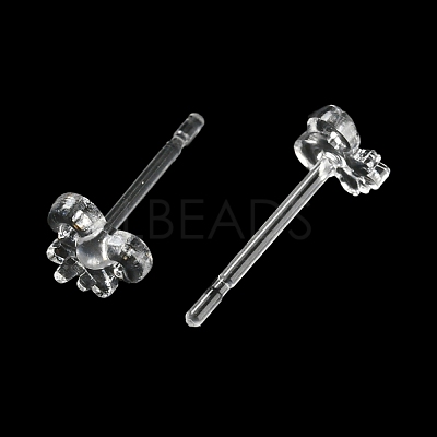 Resin Stud Earring Findings X1-FIND-H046-09-1