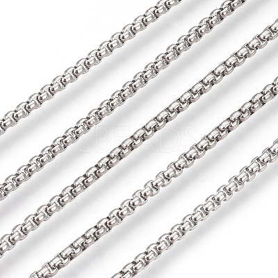 Tarnish Resistant 304 Stainless Steel Box Chains CHS-L017-07C-1