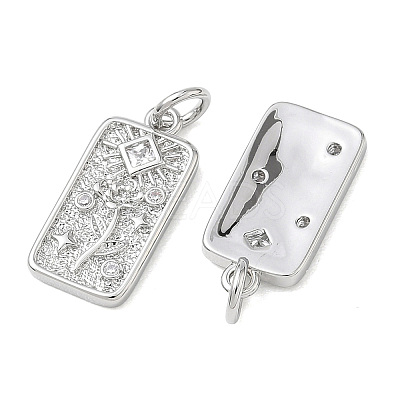 SHEGRACE Valentine's Day Brass Clear Cubic Zirconia Pendants XGRQ3K480-551P-1
