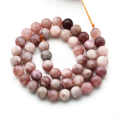 Natural Quartz Beads Strands G-N355-8mm-21-1