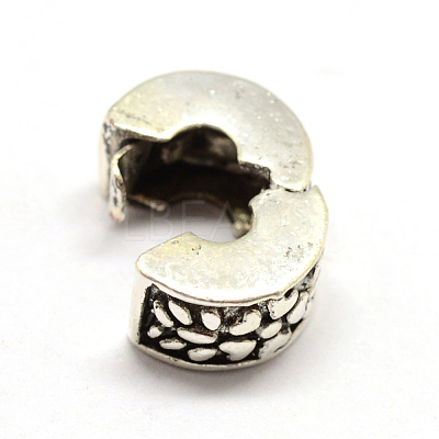 Alloy European Style Clasps PDLC-R001-18AS-1