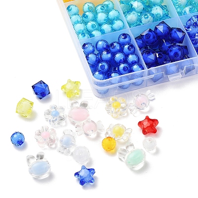 392Pcs 24 Style Transparent Acrylic Beads TACR-YW0001-27-1