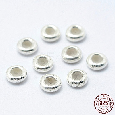 925 Sterling Silver Beads STER-I014-6mm-24S-1