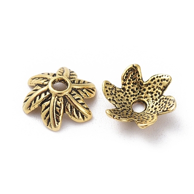 Tibetan Style Bead Caps TIBEB-LF9396YKG-AG-LF-1