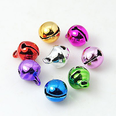 Brass Bell Charms X-KKB-E001-8x6mm-M-1