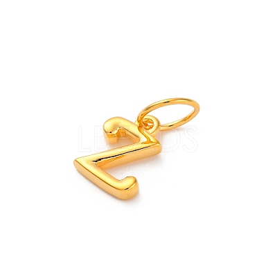 925 Sterling Silver Letter Charms with Jump Rings LS-STER-R008-01G-Z-1