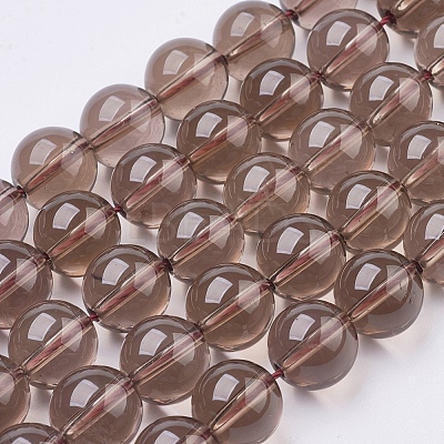 Smoky Quartz Beads Strands X-G-C076-6mm-4-1
