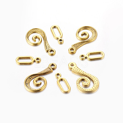 Tibetan Style Alloy Hook Clasps GLF5077Y-NF-1