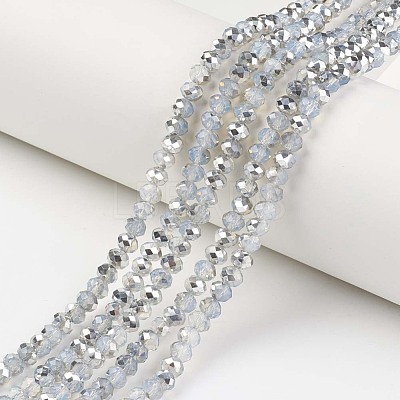 Electroplate Glass Beads Strands EGLA-A034-J4mm-M05-1