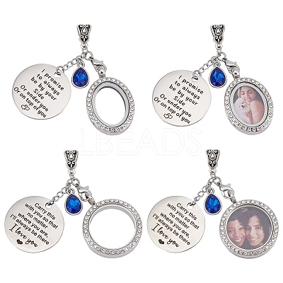 Alloy Locket Pendant HJEW-WR00002-1