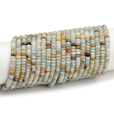 Natural Flower Amazonite Beads Strands G-H292-A21-01-1
