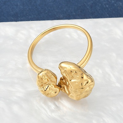 304 Stainless Steel Open Cuff Rings RJEW-S627-01A-G-1