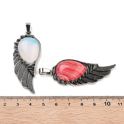 Synthetic Mixed Stone Big Pendants G-G112-02AS-1