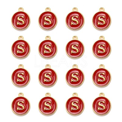 Golden Plated Alloy Enamel Charms LS-ENAM-S118-03S-1