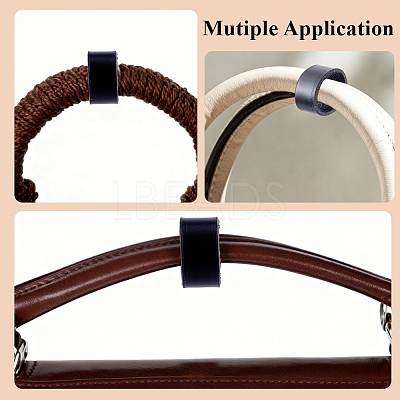 5Pcs 5 Styles Cowhide Sew on Leather Belt Loop for Bag Strap FIND-CL0001-74A-1