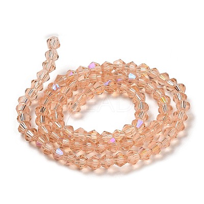 Transparent Electroplate Glass Beads Strands LS-EGLA-A039-T2mm-L15-1