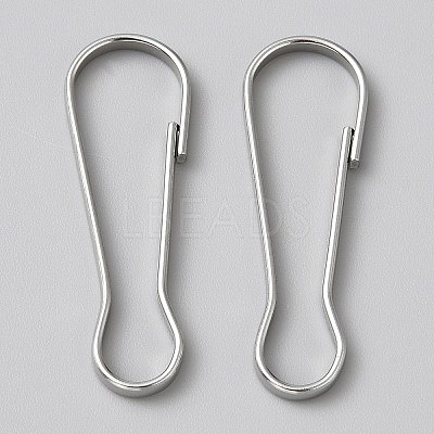 304 Stainless Steel Push Gate Snap Keychain Clasp Findings LS-STAS-WH20010-005P-06-1