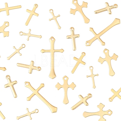 25Pcs 5 Styles Brass Pendants KK-FS0001-51G-1